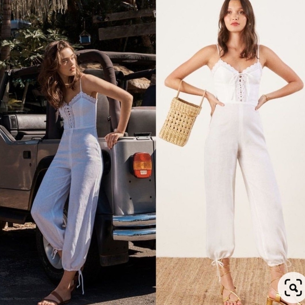 REFORMATION ROSE JUMPSUIT SZ 8 NWT